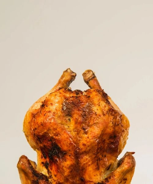 Pollo asado al carbón